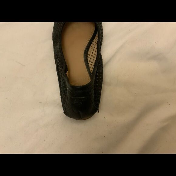 Tory Burch Whittaker Perforated Leather Ballerina Flat, Black- Size 5.5 - Picture 4 of 10